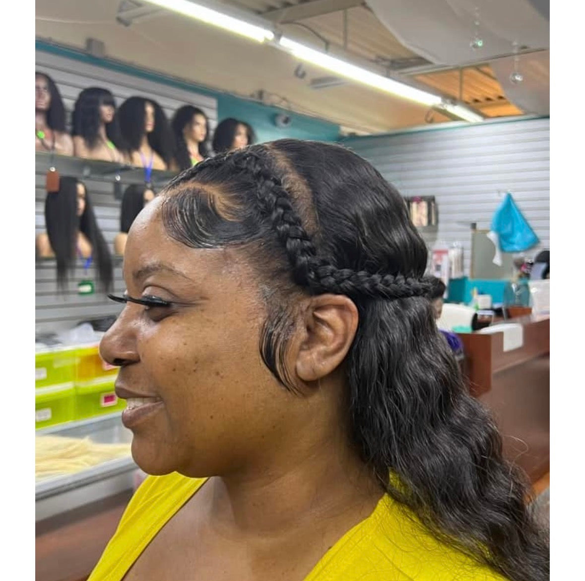 Frontal sew in