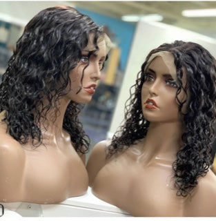 360curly frontal closure wig